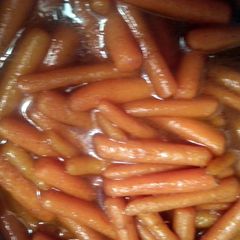 sweet glazed carrots A picture of sweet glazed carrots.