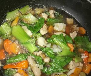 Cara Memasak Tumis ayam pokcoy anak kost Enak Sederhana