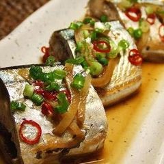 A picture of Pacific Saury Simmered in Refreshing Ponzu Sauce♪.