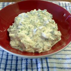 A picture of Greek Style Tzatziki.
