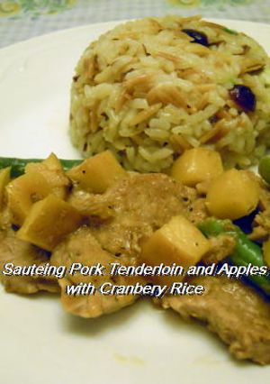 A picture of Pork Tenderloin & Apple Sauté.