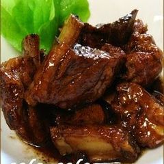 A picture of Spare Ribs Simmered in Coke.