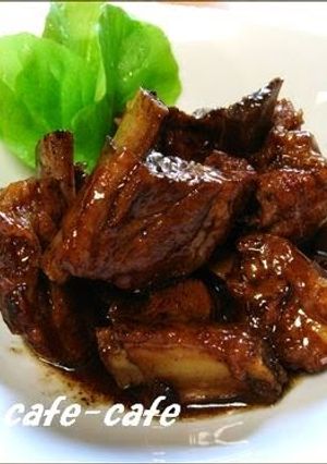 A picture of Spare Ribs Simmered in Coke.