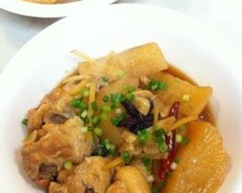 Popular Cuisine Chinesestyle Braised Chicken Drumettes with Daikon Radish and Star Anise Delicious Simple