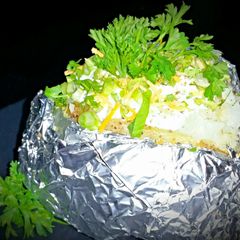 A picture of Mike's Perfect Baked Potatoes.