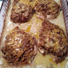 A picture of pork chop casserole.