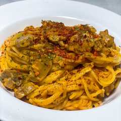A picture of Spaghetti Jamur.