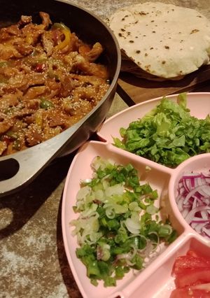 Una foto de Fajitas de trigo económicas