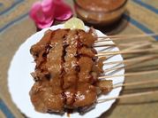 Gambar sate kulit sapi