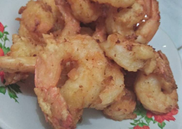 Resep Udang goreng seadanya Anti Gagal