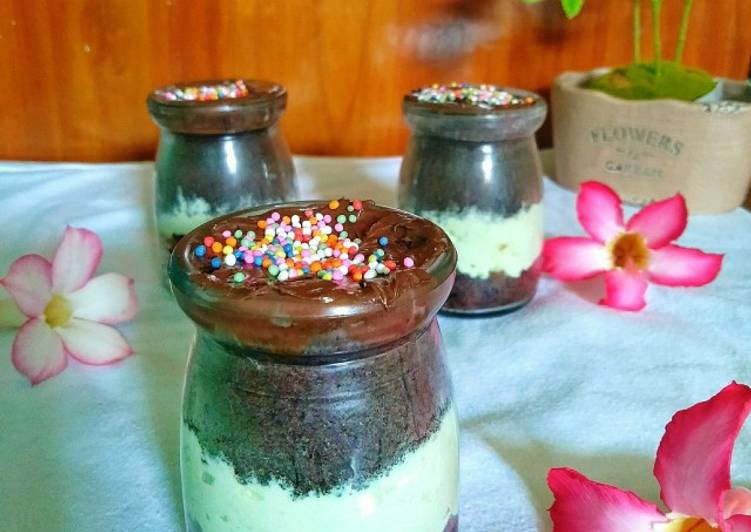 Oreo Brownies Simpel in Jar
