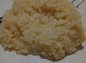 Una foto de Risotto de azafrán