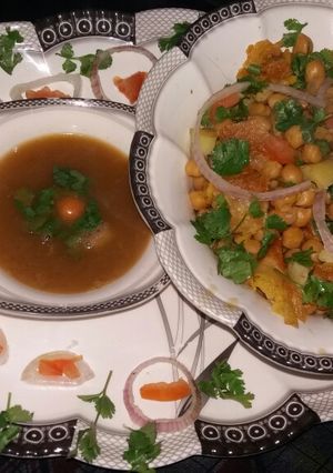 A picture of Chana Chaat.