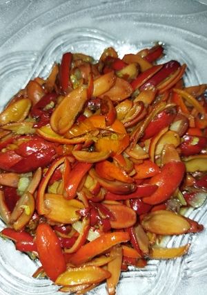 Foto resep Tumis pedas kulit melinjo