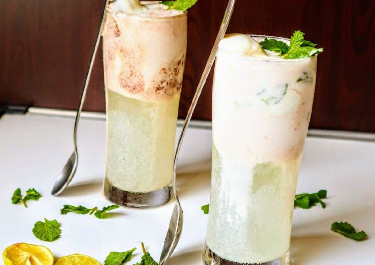 Steps to Make Any-night-of-the-week Lime soda float