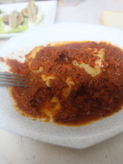 Una foto de Corazones de merluza en tomate frito
