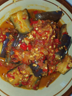 Foto resep Balado Terong Ungu+Telor ceplok 🍆