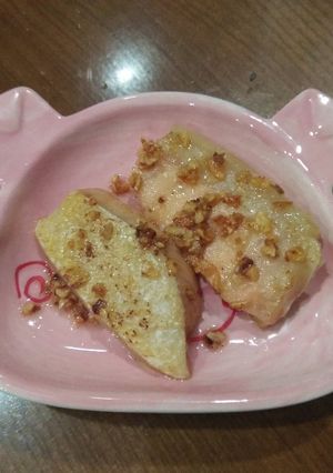 Hình của món Cá hồi bơ tỏi cho bé.