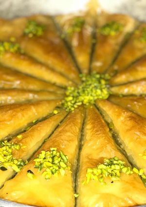 صورة لوصفة بقلاوة الفستق