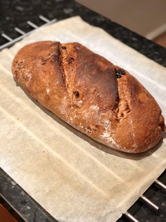 Una foto de Pan con nueces y pasas