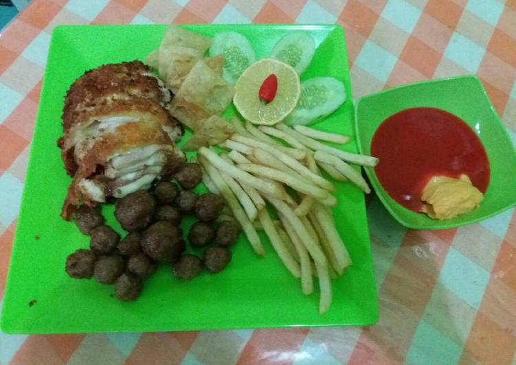 Cara Gampang Menyiapkan Chicken Cordon Bleu anti gagal yang Enak Banget
