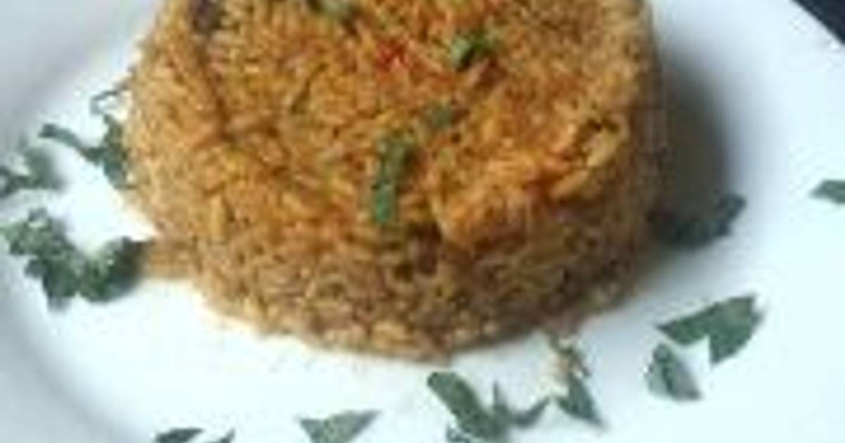 Traditional jollof rice with locust beans Recipe by Steve wealth abah