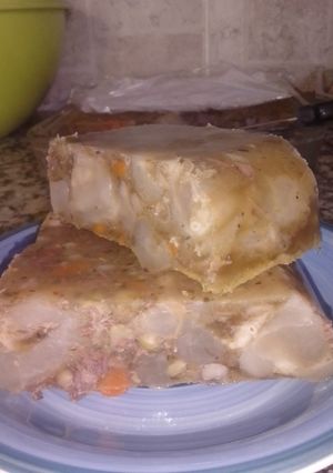 Una foto de Jalade o queso de tendones de vaca