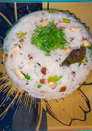 A picture of राइस उपमा.
