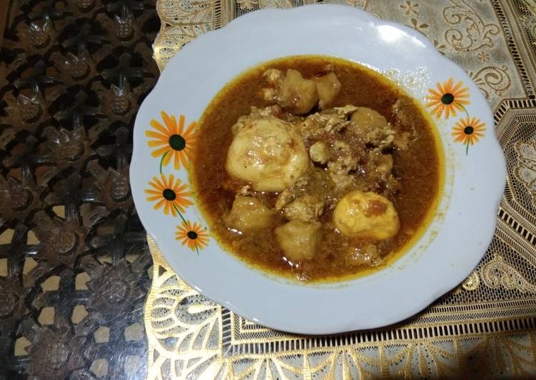 Telur bakso kecap mak absor