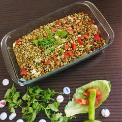 A picture of Mix sprouts and chana healthy salad.