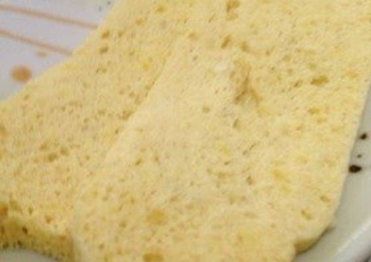 Recipe of Super Quick Low Sugar Microwaved Bread with Okara &amp; Soy Flour
