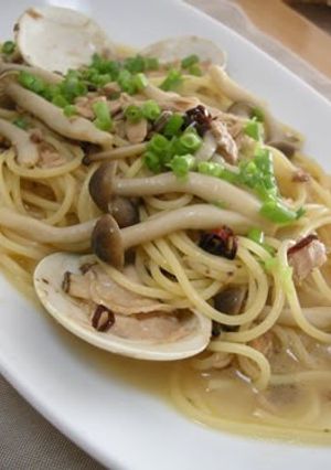 A picture of Hamaguri Clam Pasta.