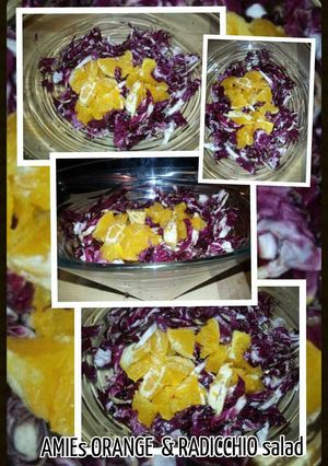 A picture of AMIEs ORANGE & RADICCHIO Salad.