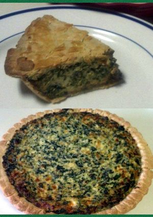 A picture of Italian Spinach Pie(double crust or topless).