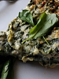 A picture of Spinach Artichoke Quiche.