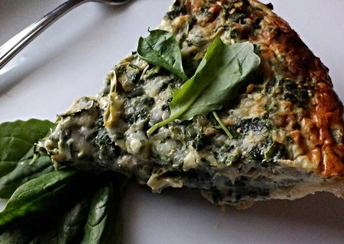 Easiest Way to Prepare Ultimate Spinach Artichoke  Quiche