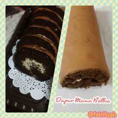 รูปของ Swissroll Brownies with filling mocca butter icecream