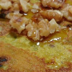 A picture of Mostly-Kabocha Macrobiotic Pancakes.