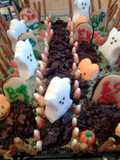 graveyard halloween cake