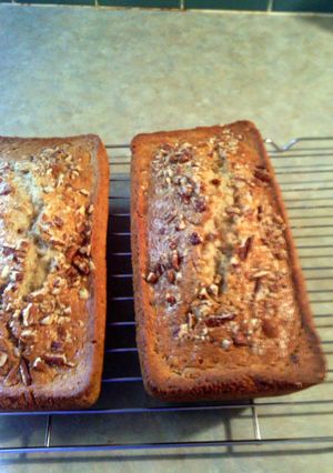 A picture of BANANA PEACAN LOAF.