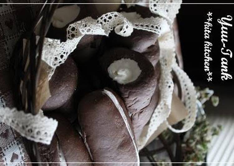 Step-by-Step Guide to Make Favorite Chocolate Filled Black Cocoa Cornets and Rolls