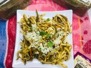 A picture of tomato basil linguine
