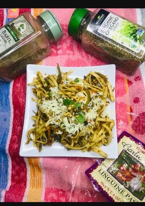 A picture of Vegetable Linguine Pasta.