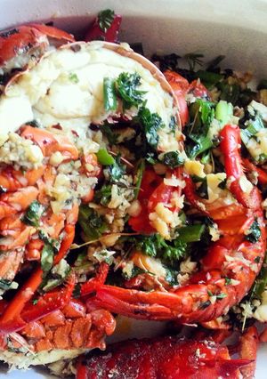 A picture of Garlic Herb Lobster.