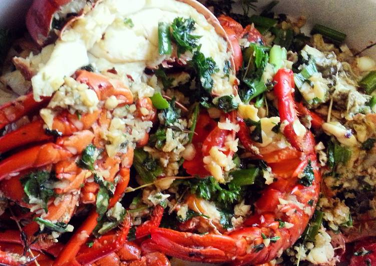Recipe of Ultimate Garlic Herb Lobster