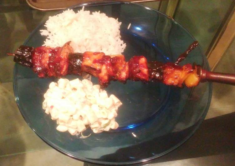 Hawaiian Chicken Kebabs