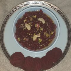 A picture of Beetroot Halwa.