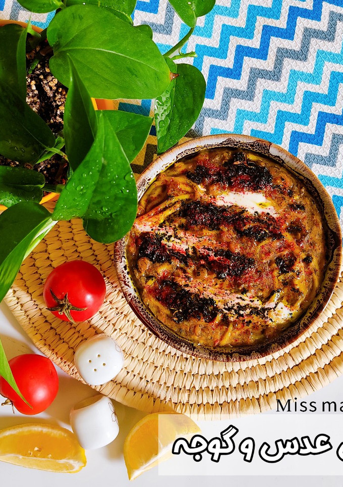 عکسی از دستور آش عدس و گوجه