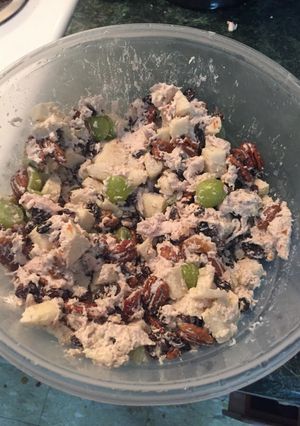 A picture of Dad's Apple Chicken Salad.