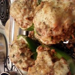 A picture of Stuffed Green Bell Peppers.